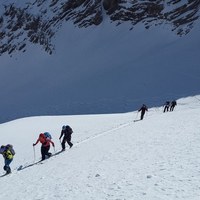 Esquí de travesía en las montañas de Andorra